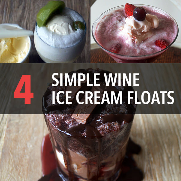 Make These 4 Simple Wine Ice Cream Floats At Home Today