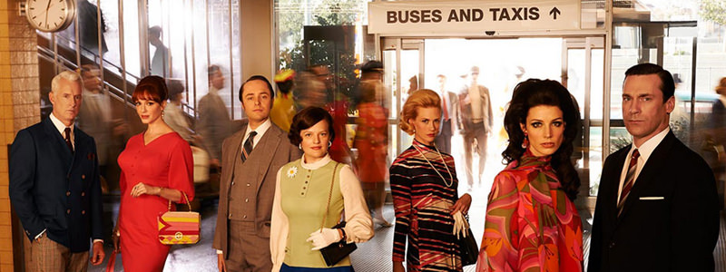 The mad men cast boards the plane for one final flight, Merlot in hand.
