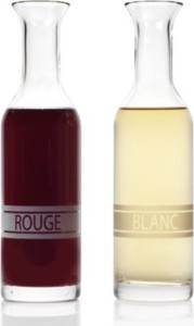 Rouge and Blanc Decanter