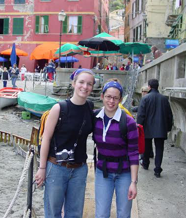 Liz and Anne in Cinque Terre