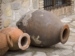 A Qvevri is a large earthenware vessel originally from Georgia