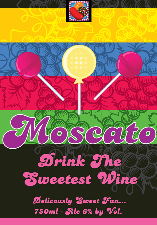King (Candy Crush) As A Wine Label