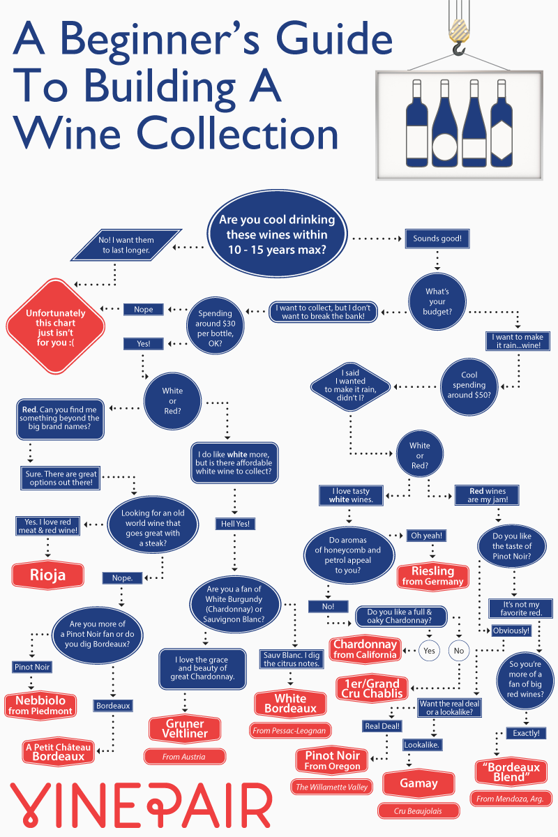 how to start building a wine collection chart