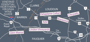 Our Northern Virginia Wine Guide Map
