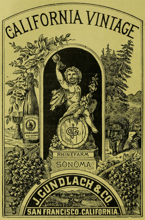 California Wine Ad From 1889