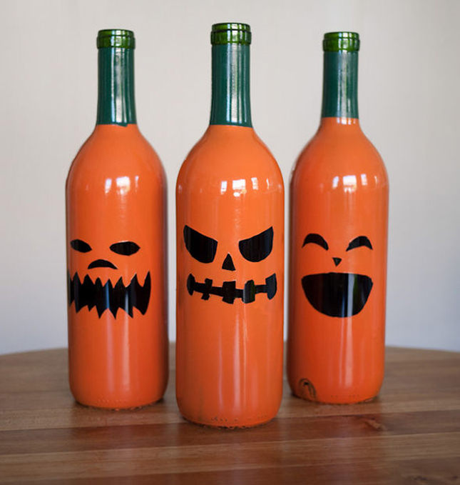 Pumpkin Wine Bottles