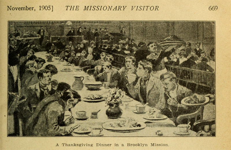 1905 - The Missionary Visitor - Dinner At The Brooklyn Mission