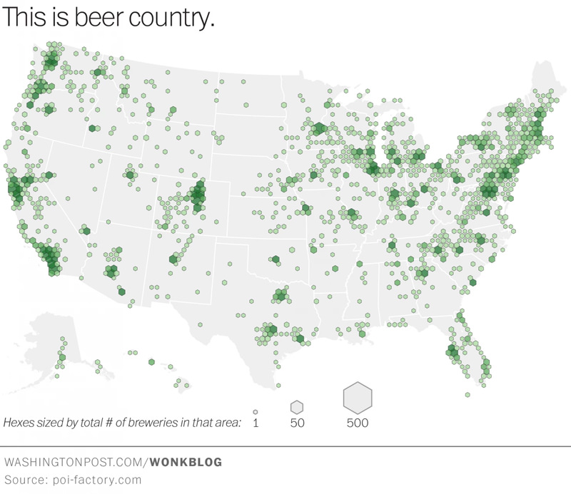 Beer Country According To Wonkblog