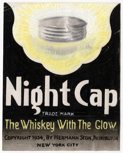 Night Cap whiskey 1934
