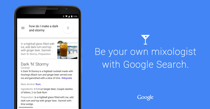 Google Knows How To Make Cocktails