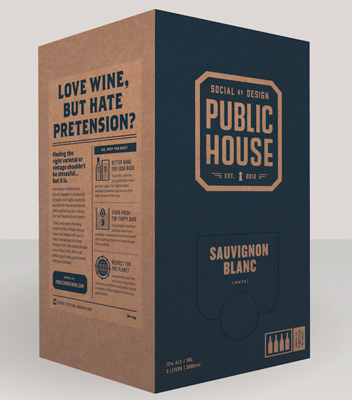 Public House wine has the best branding.