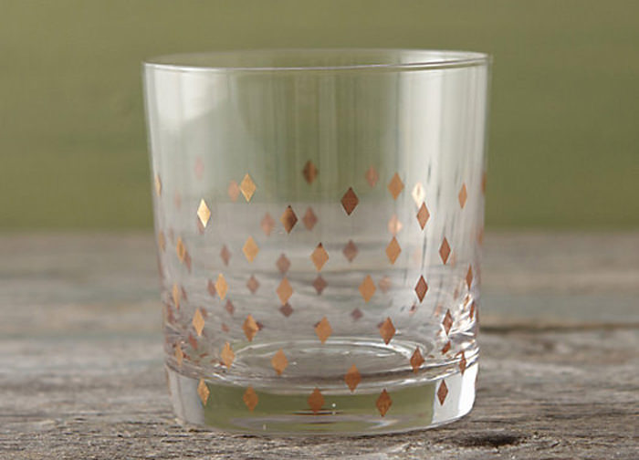 Gold Dust Old Fashioned Glass
