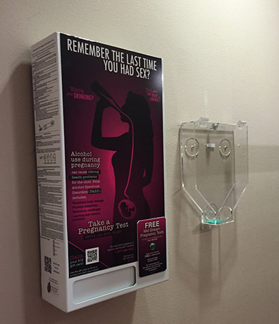 Bars are putting pregnancy tests in bathrooms