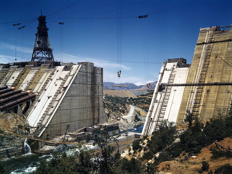 The Shasta Dam Under Counstruction