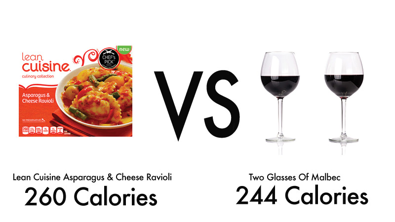 Wine has less calories than Lean Cuisine