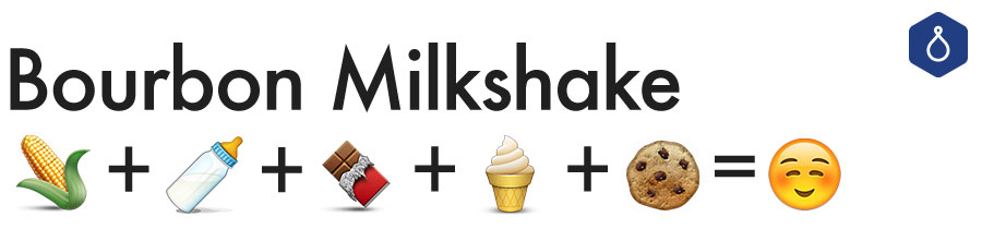 This is a bourbon milkshake in emoji form