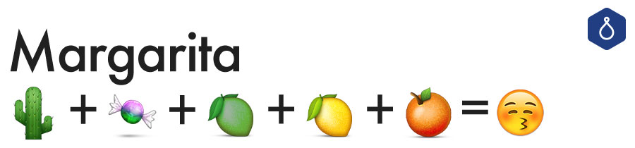 This is a margarita in emoji form