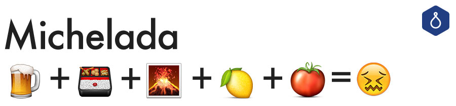 This is a Michelada in emoji form