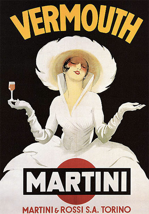 This is a vintage vermouth ad