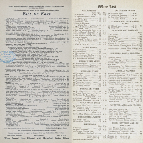 Two Centuries Of Restaurant Menus Reveal New York's Evolving Culinary ...