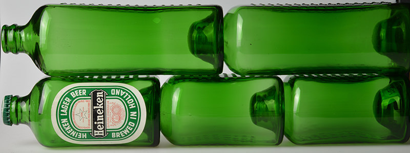 Heineken Bottles Stacked