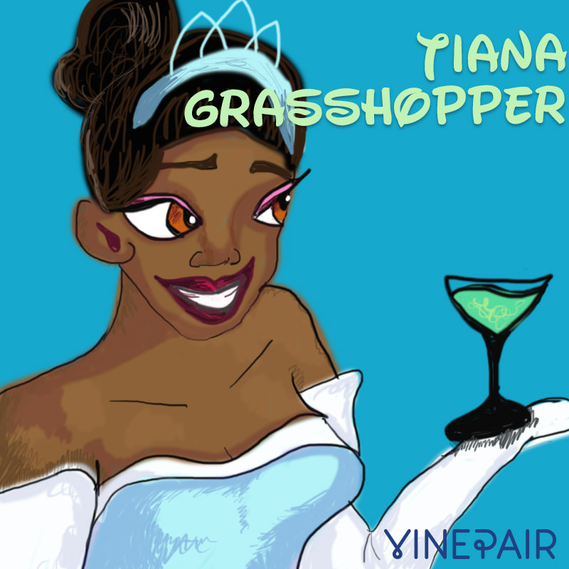 Tiana would drink a grasshopper