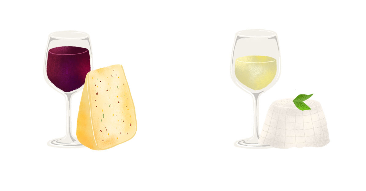 An Illustrated Guide To Pairing Wine And Cheese (UPDATED 2020)