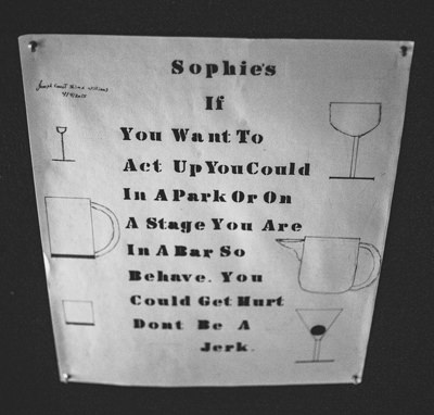 The rules at Sophies