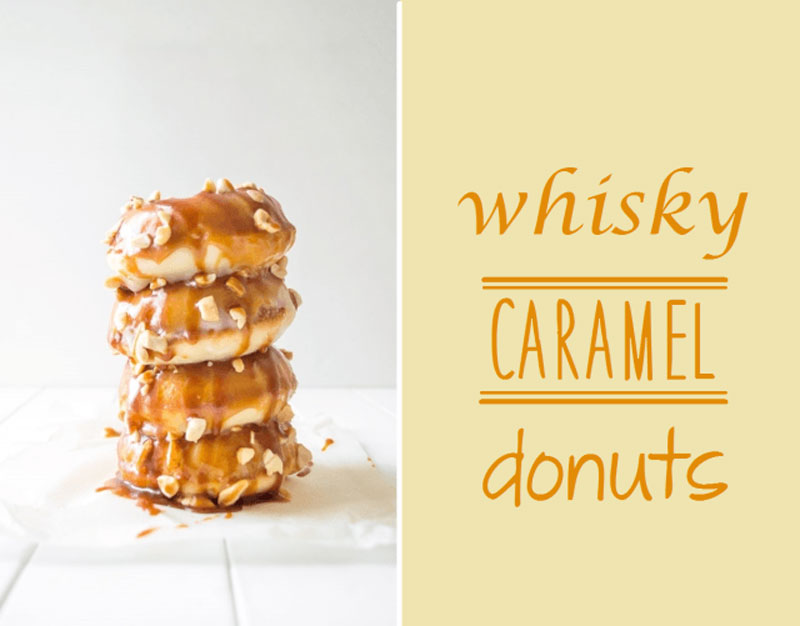 whisky caramel donuts