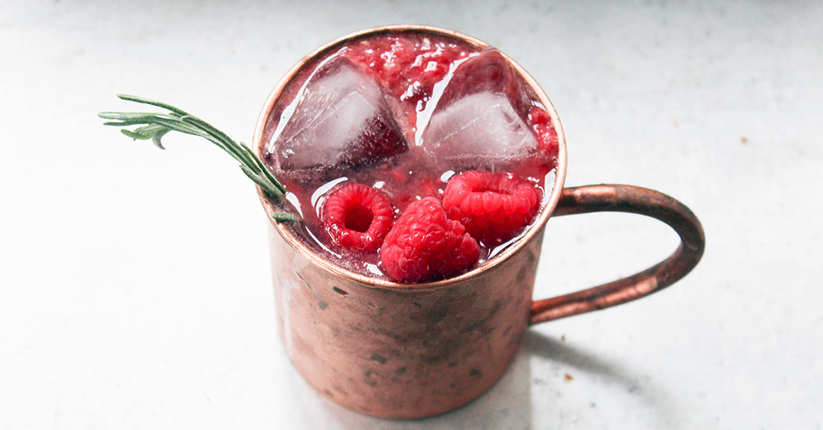 The Raspberry Rum Mule