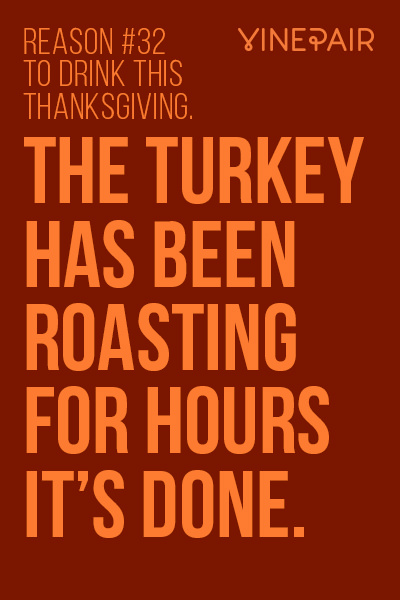 Reason #32 to drink on Thanksgiving