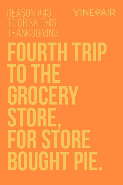 Reason #43 to drink on Thanksgiving