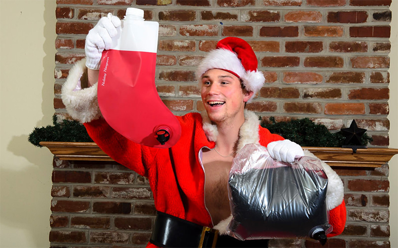 Santas Flask Is A Booze Dispensing Christmas Stocking