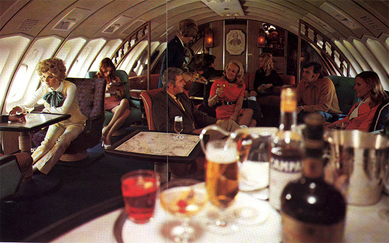 The Qantas 747 Captain Cook Lounge