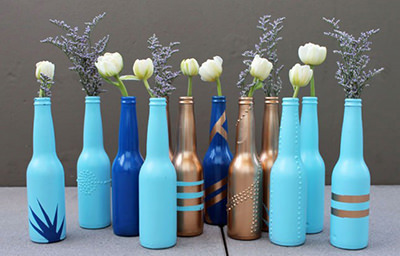 beer-bottle-vases