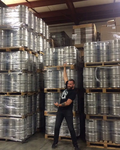 Braven Brewing's first batch in kegs.