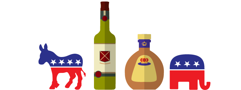 MAP: Red vs. Blue - The Divided Politics Of Whiskey