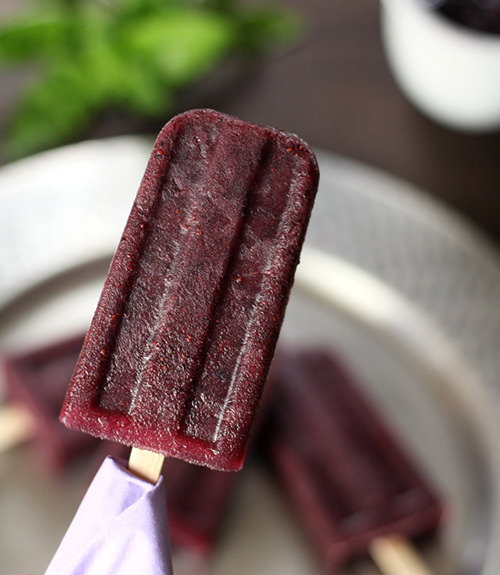 Blueberry Basil Martini Pops by Creative Culinary