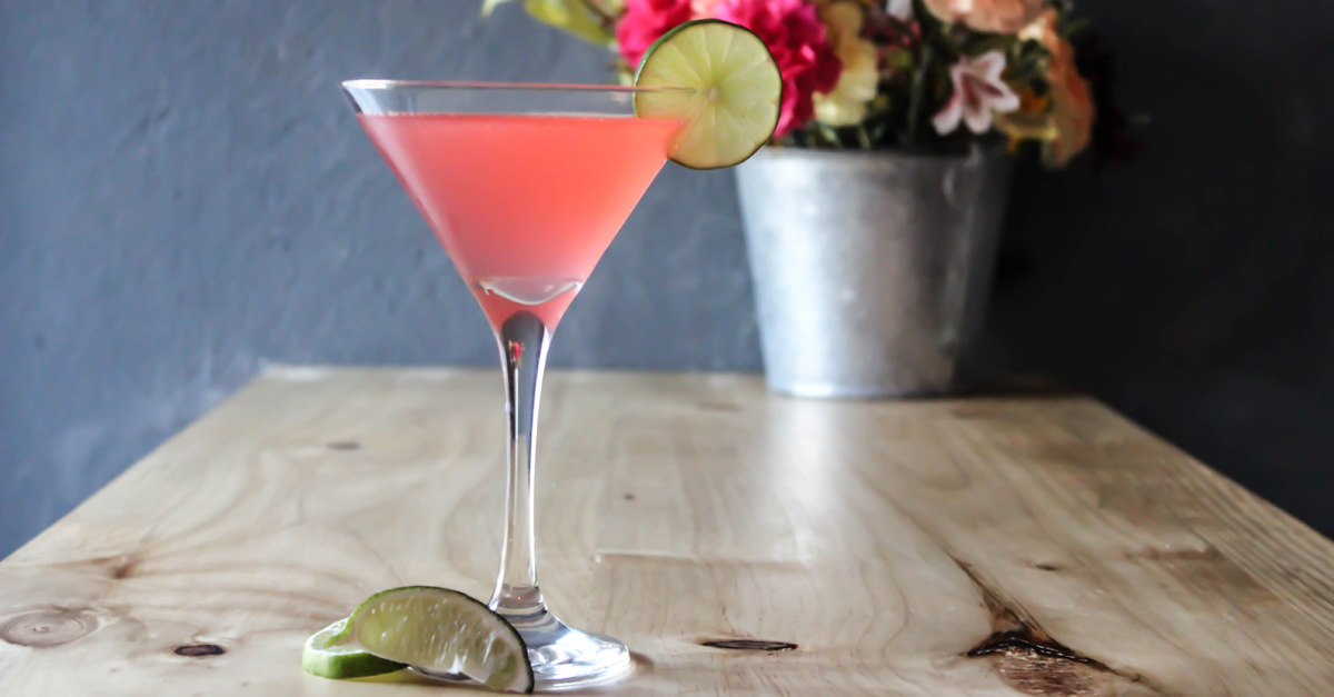 This Sparkling Cosmo Cocktail is a sparkling wine cocktail to make year-round