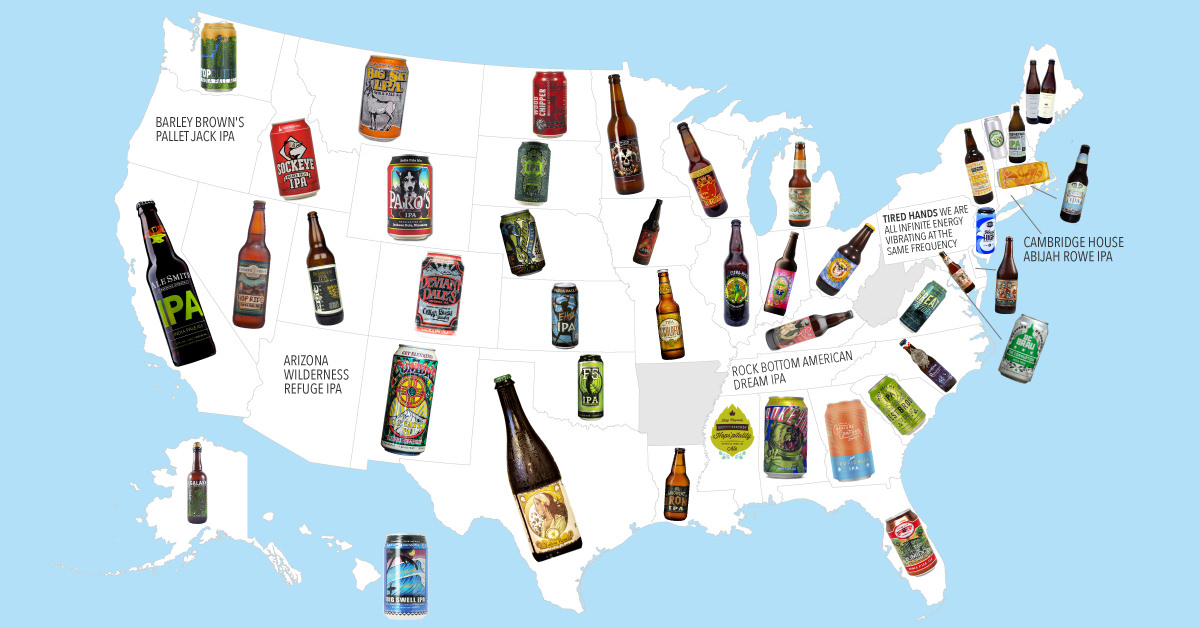 MAP: The Highest Rated IPA In Every State | VinePair