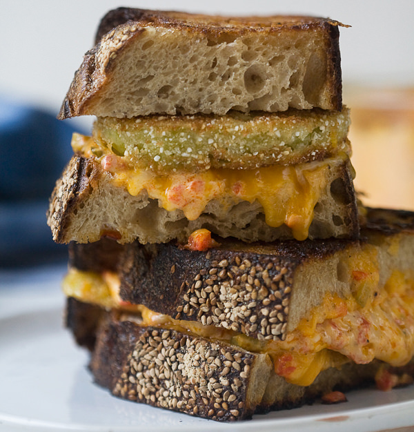 Fried Green Grilled Cheese