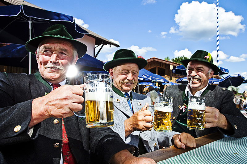 Real German dudes, with smaller steins.