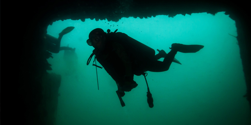 What happens when wine ages underwater?
