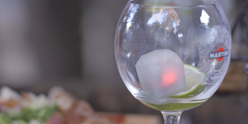 There's Now An Ice Cube That Can Detect When You Need Another Drink