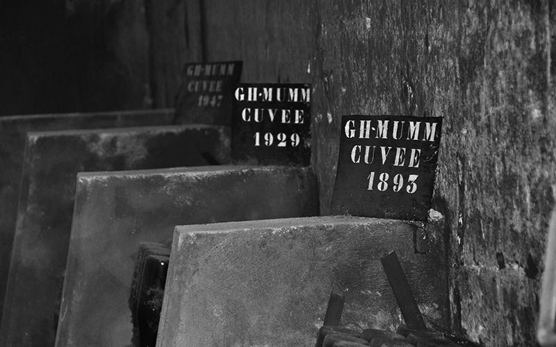 The cellars at G.H. Mumm in Reims, France