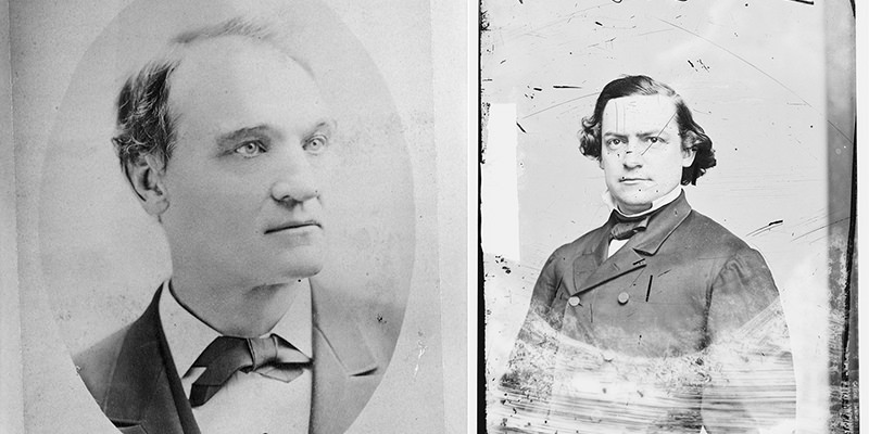 John Carlisle, left, and Samuel Randall. Photos via Library of Congress