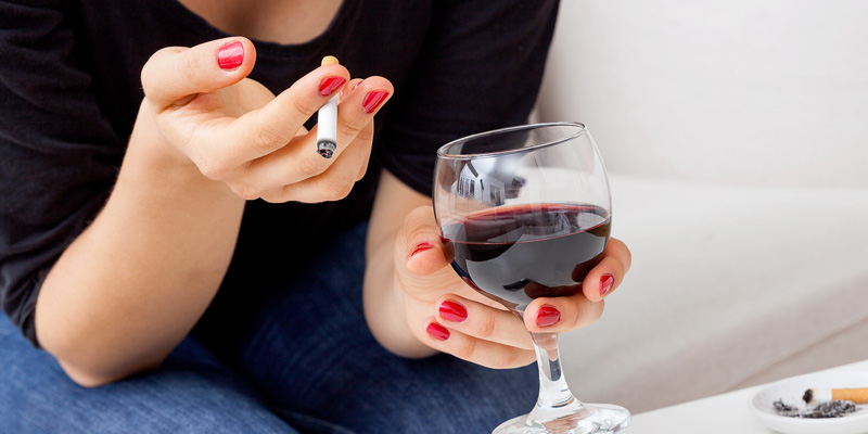 Red Wine can help with smokers