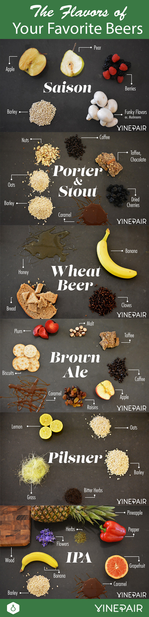 The Flavors In Your Favorite Beers Visualized VinePair