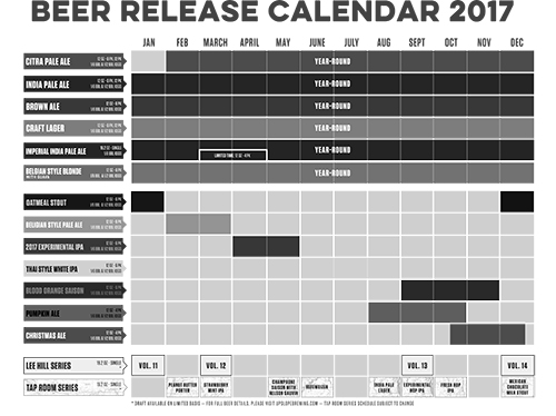 Upslope Release Calendar