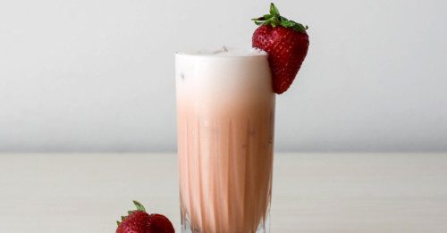 What do you get when you combine fresh strawberries and smokey Mezcal? This delicious Strawberry Mezcal Flip Recipe. Get the recipe now!
